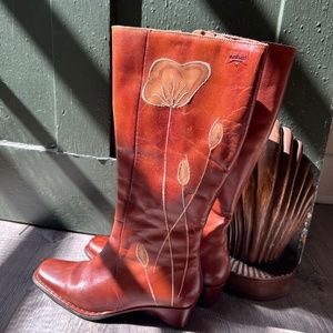 Pikolinos Boots with Embroidered Flowers Size 7